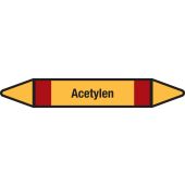 Fließrichtungspfeil "Acetylen", DIN 2403, G401