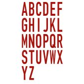 Lageretiketten "Buchstaben-Set  A-Z", selbstklebende Folie, verschiedene Farben + verschiedene Größen