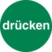 Türkennzeichnung "dücken", rund, grün