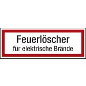 Feuerwehrzeichen "Feuerlöscher für elektrische Brände", DIN 4066