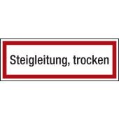 Feuerwehrzeichen "Steigleitung trocken", DIN 4066