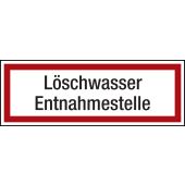 Feuerwehrzeichen "Löschwasser Entnahmestelle", DIN 4066
