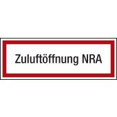 Feuerwehrzeichen "Zugluft NRA", DIN 4066