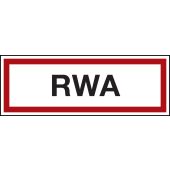 Feuerwehrzeichen "RWA", DIN 4066