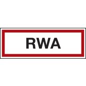 Feuerwehrzeichen "RWA", DIN 4066