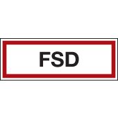 Feuerwehrzeichen "FSD", DIN 4066