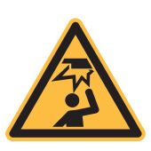 Warnzeichen "Warnung vor Hindernissen" [W020], ISO 7010