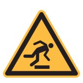 Warnzeichen "Warnung vor Hindernissen am Boden" [W007], ASR A.3 / ISO 7010
