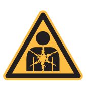 Warnzeichen "Warnung vor gesundheitsgefährdendem Stoff/Gemisch" [W071], ISO 7010