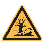 Warnzeichen "Warnung vor Stoff/Gemisch, der/die eine Umweltgefährdung verursachen kann" [W072], ASR A1.3 / ISO 7010