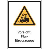 Warnzeichen "Vorsicht! Flurförderzeuge" [W014], ASR A1.3 / ISO 7010