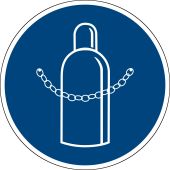 Gebotszeichen "Druckflasche durch Kette sichern" [GBP18], praxisbewährt