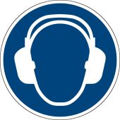 Gebotszeichen "Gehörschutz benutzen" [M003], ASR A1.3 / ISO 7010