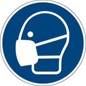 Gebotszeichen "Maske benutzen" [M016], ASR A1.3 / ISO 7010