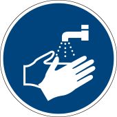 Gebotszeichen "Hände waschen" [M011], ASR A1.3 / ISO 7010