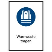 Gebotszeichen "Warnweste tragen" [M015], ASR A1.3 / ISO 7010, Kombischild