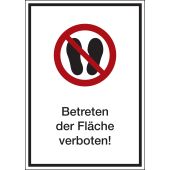Verbotsschild "Betreten der Fläche verboten!" [P024], ASR A1.3 / ISO 7010