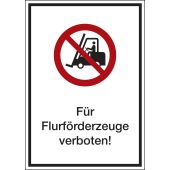 Verbotsschild "Für Flurförderfahrzeuge verboten" [P006], ASR A1.3 / ISO 7010