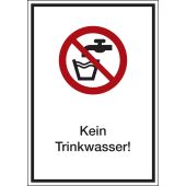 Verbotsschild "Kein Trinkwasser!" [P005], ASR A1.3 / ISO 7010