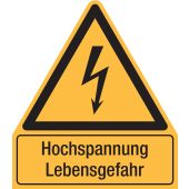 Warnzeichen "Hochspannung Lebensgefahr" [W012], ASR A1.3