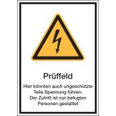 Warnzeichen "Prüffeld" [W012], ASR A1.3 / ISO 7010