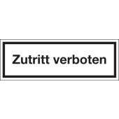 Hinweisschild "Zutritt verboten", schwarz/weiß