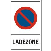 Parkverbotsschild, Verkehrsschild "Ladezone" [286], Kunststoff (1 mm), 250 x 400 mm