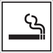 Türkennzeichnung "Rauchen erlaubt", schwarz