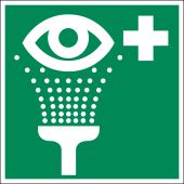 Rettungszeichen "Augenspüleinrichtung" [E011], verschiedene Leuchtstärken, ASR A1.3 / ISO 7010