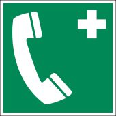 Rettungszeichen "Notruftelefon" [E004], verschiedene Leuchtstärken, ASR A1.3 / ISO 7010