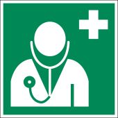 Rettungszeichen "Arzt" [E009], ASR A1.3 / ISO 7010
