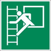 Rettungszeichen „Notausstieg mit Fluchtleiter“ [E016], ASR A1.3 / ISO 7010