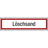 Brandbekämpfungsschild Zusatzschild "Löschsand"