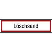 Brandbekämpfungsschild Zusatzschild "Löschsand"