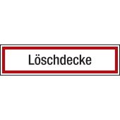 Brandschutzzeichen Zusatzschild "Löschdecke"