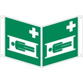Rettungszeichen Nasenschild "Krankentrage" [E013], ASR A1.3 / ISO 7010