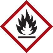 Gefahrstoffetikette "Flamme" [GHS 02]