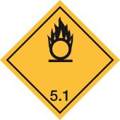Gefahrgutkennzeichen "Oxidierende Stoffe" [Unterklasse 5.1], ADR