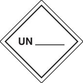 Gefahrgutkennzeichen "UN zur Selbstbeschriftung", ADR
