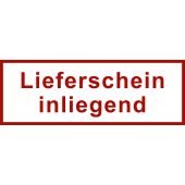 Versand- und Verpackungsetiketten, Text: Lieferschein innenliegend, 170 x 60 mm