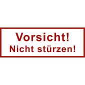 Versand- und Verpackungsetiketten, Text: Vorsicht! Nicht stürzen!, 170 x 60 mm