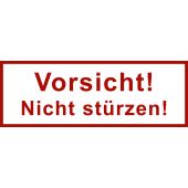 Versand- und Verpackungsetiketten, Text: Vorsicht! Nicht stürzen!, 170 x 60 mm