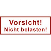 Versand- und Verpackungsetiketten, Text: Vorsicht! Nicht belasten!, 170 x 60 mm