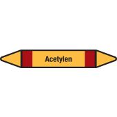 Fließrichtungspfeil "Acetylen", DIN 2403, G401