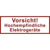 Versand- und Verpackungsetiketten, Text: Vorsicht! Hochempfindliche …, 170 x 60 mm