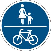 Verkehrsschild, Vorschriftszeichen "Gemeinsamer Geh- und Radweg" [VZ 240], StVO