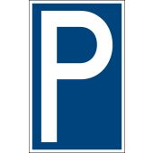 Verkehrsschild, Parkplatzschild "Parken", Kunststoff (1 mm)