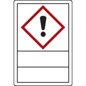 Gefahrstoffetikette "Ausrufezeichen - zum Selbstbeschriften" [GHS 07]
