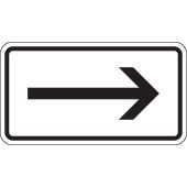 Verkehrsschild "Pfeil, rechtsweisend" [VZ 1000-20], StVO