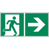 Rettungszeichen "Notausgang rechts" [E002], LimarLite®, ASR A1.3 / ISO 7010